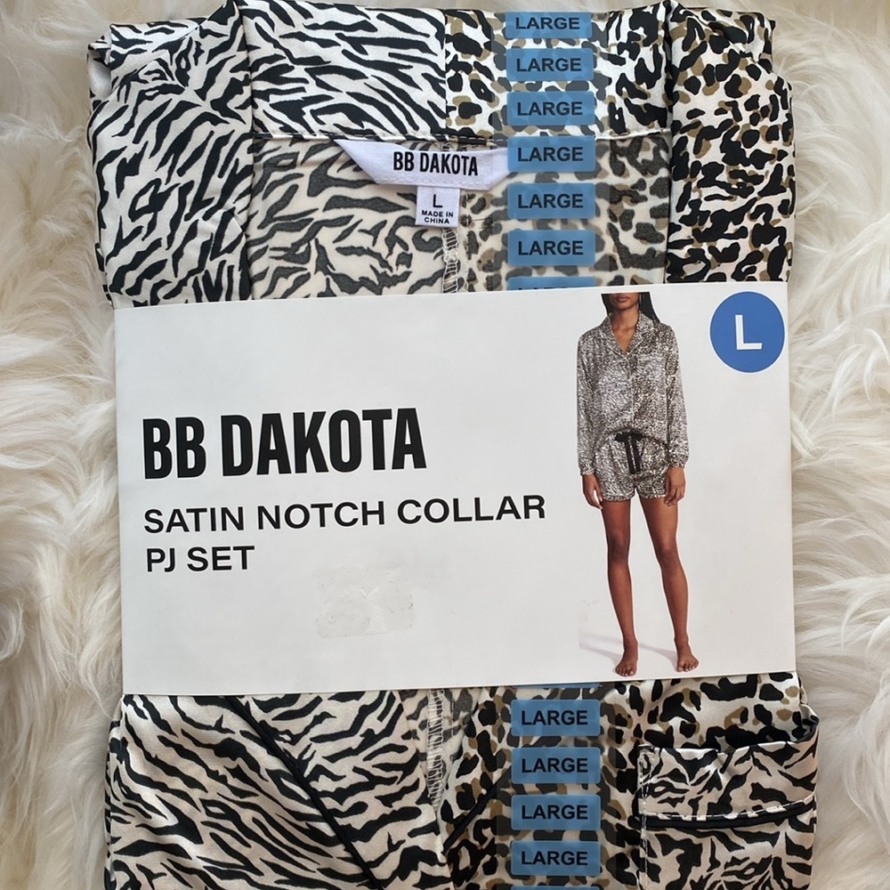 BB Dakota Satin Notch Collar PJ Set Size S, & XXL NWT SKU0048 & SKU 0138 - Picture 6 of 8